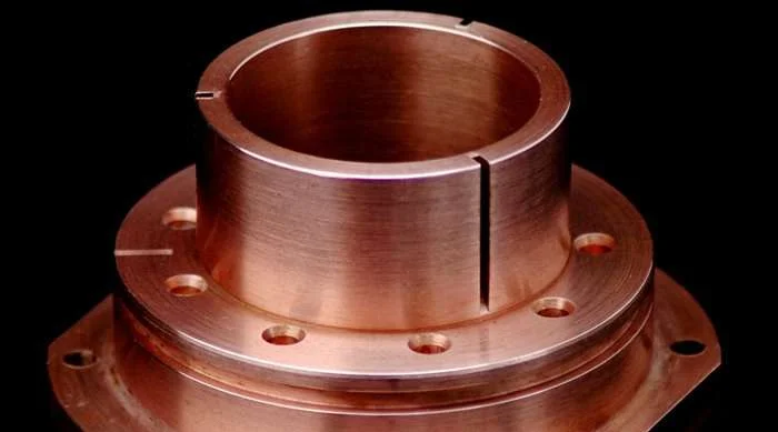 cnc turned copper part