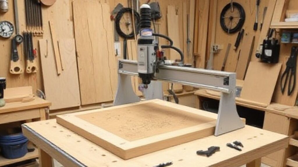 Taller para una fresadora de madera CNC