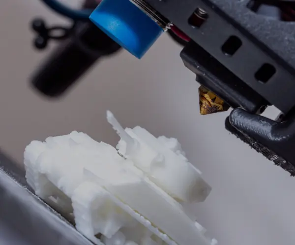 Smooth FDM 3D printed ABS part using acetone vapor for glossy, seamless surface finish